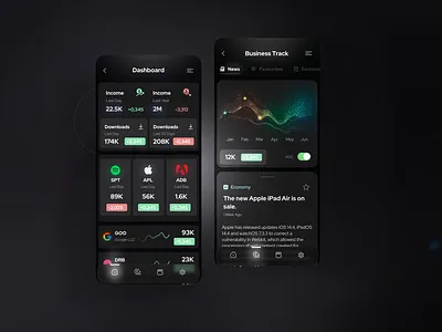 Business manager app concept analytics balance bank banking card business clean finances fintech manager minimal mobile money uidesign