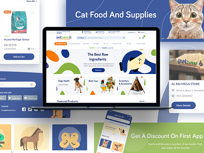 Petzone app design illustration ui ux