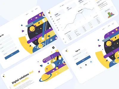 Agency Website | UI Design 3d admin agency app branding corporate dashboard design flow graphic design illustration landing login logo sass sign in sign up ui web app website