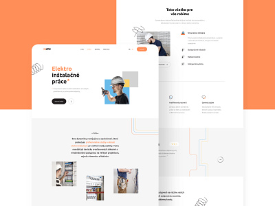 MJPK: Website branding design electricity home icons portfolio ui ux webdesign website