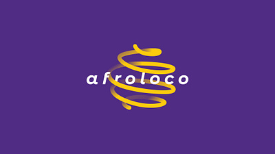 Afroloco - Hairdresser lounge in Krakow afro branding curly hair hairdresser logo lounge purple yellow