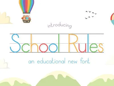 School Rules Font font fontdesign fun style unique