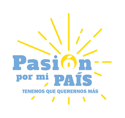Pasión por mi país app branding design icon logo vector