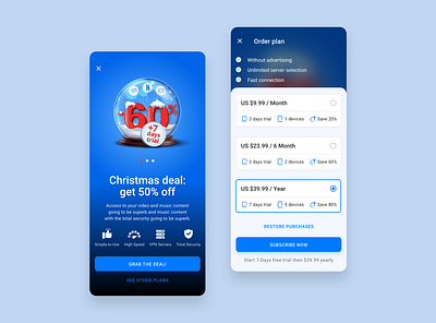 Plan Ordering app design ui ux