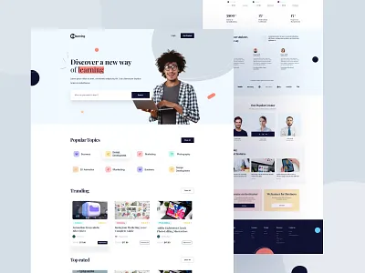 eLearning Webdesign course course website design designmind educations elearnig interface learning webdesign minimal product study