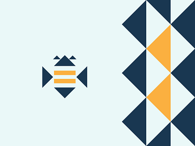 BEE LOGO branding design dribbble best shot illustration