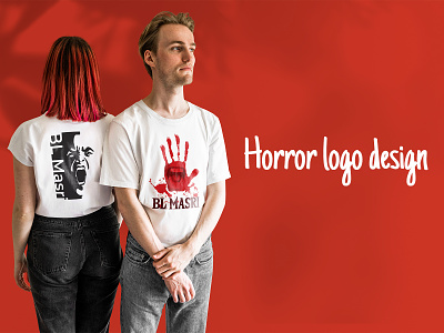 Horror logo design game graphic design horror logo horrore video game illustrations logo design red logo