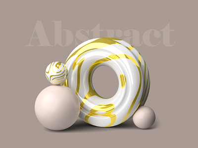 Abstract 3D illustrations 3d abstract banner blender composition getillustrations hero illustration illustrations obj shapes ui