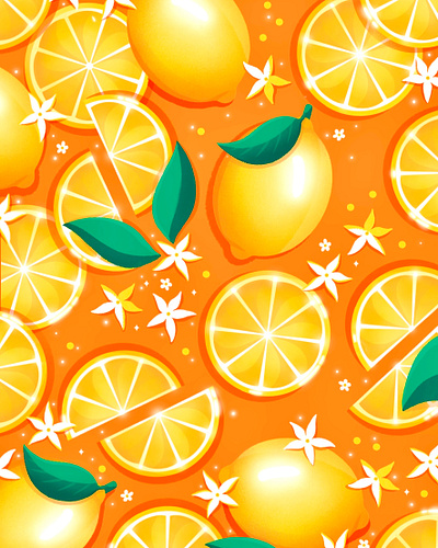 Citron & jasmin artwork creation drawing flat design graphic design illustration illustrator