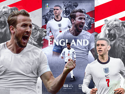 ENGLAND / EURO 2021 design editing england football gfx graphic design photoshop soccer social media