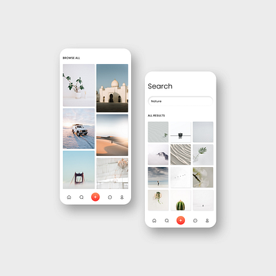 Online Gallery app design branding design gallery graphic design redesign ui ux