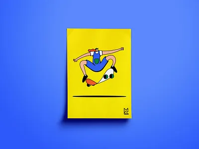 Sk8r Girl adobeillustrator bright color illustration vector