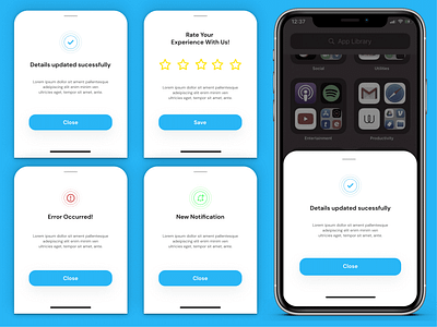 Bottom Modal Sheet Design app design