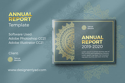ELEGANT AND SLEEK ANNUAL REPORT TEMPLATE DESIGN FOR SAUDI ARABIA adobe illustrator arabia arabic branding business graphic design hire illustration king magazine marketing print proposal royal saudi
