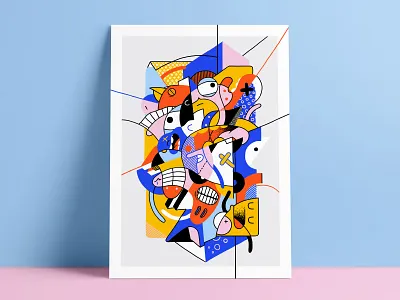 Littleworld 200827 character design flat illustration street