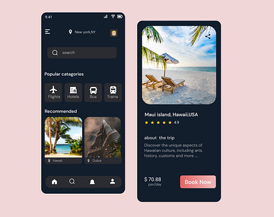 Travel app app branding design desitination icon illustration logo project travel typography ui ux vector
