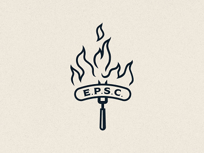 Elkins Pork Social Club 2 bbq branding butcher club design fancy fire flames food fork illustration logo luxury philadelphia pork social vector