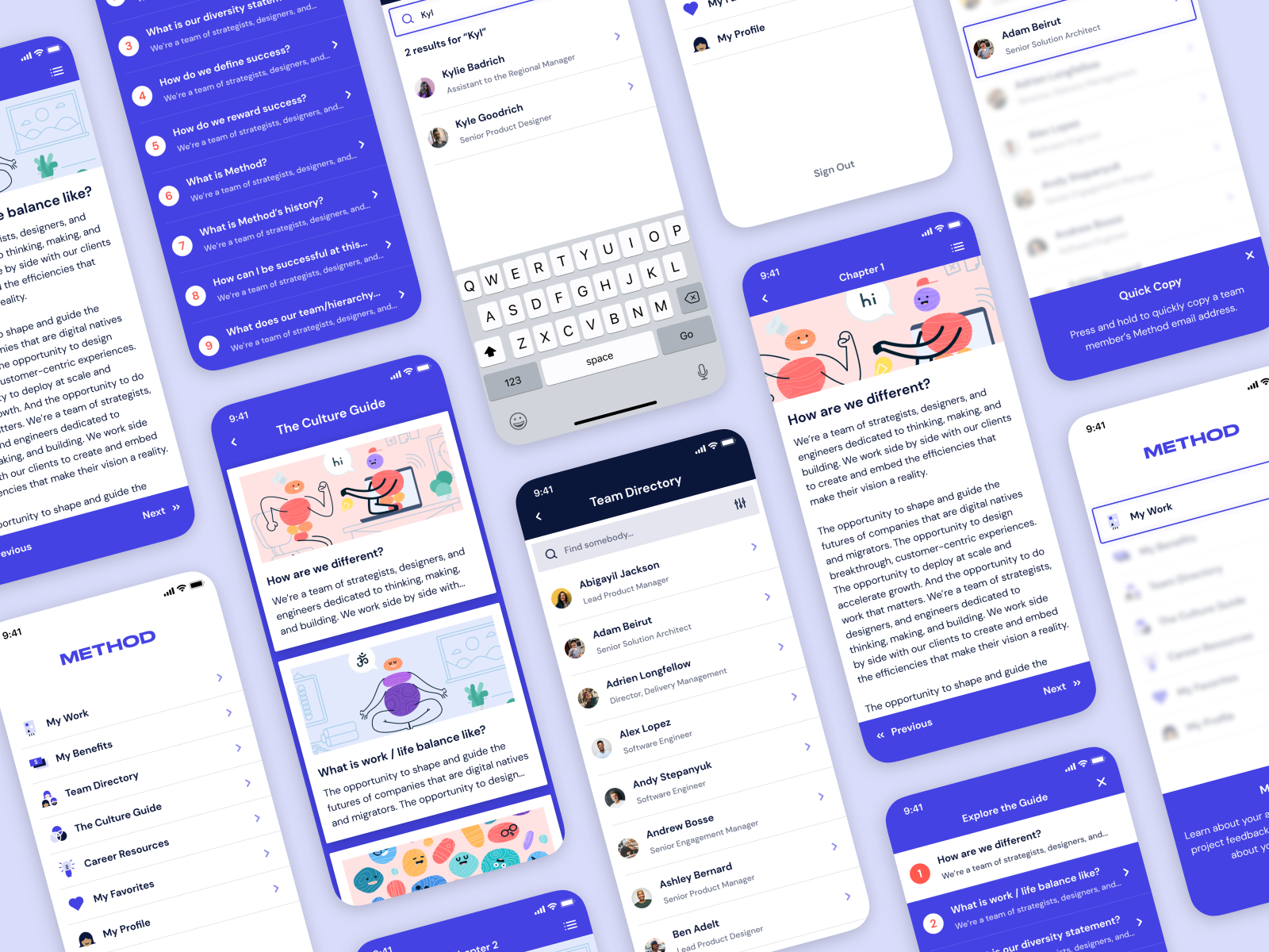 Method Employee App app branding design illustration ui ux
