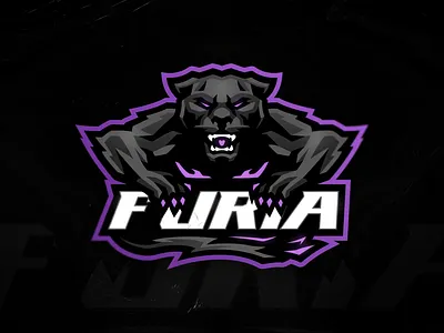 Furia mascot logo redesign branding design e sports furia illustration logo mascot mascot logo panther tiger typography ui ux vector