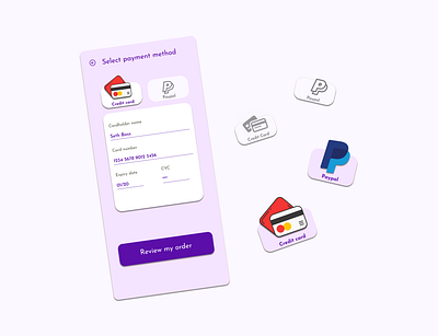 Credit Card Check Out Page - #DailyUI app branding design icon illustration logo typography ui ux vector