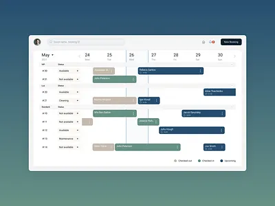 Hotel Booking Management App app booking desktop hotel management receptionist ux web design