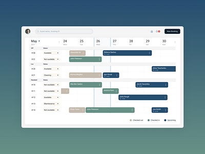 Hotel Booking Management App app booking desktop hotel management receptionist ux web design