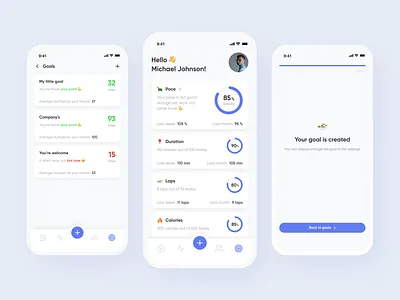 Swimming Mobile App app design mobile mobileapp swimming ui ux webdesign