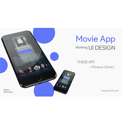 Movie App UI android apps design dreamae