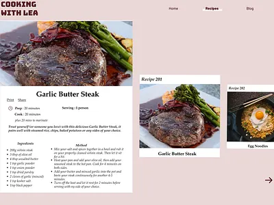 Recipe dailyui design ui ux uxdesign