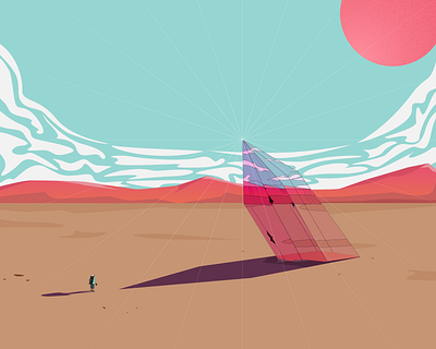 Hot Desert affinity designer affinitydesigner graphic design illustration illustration art vector vector art