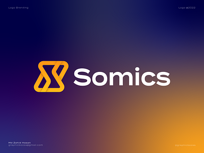 Somics - Logo Design blockchain branding coin crypto currency ecommerce exchange finance fintech gradient icon identity lettering logo logo design modern logo n o p q r s t u v w x y z nft token wallet