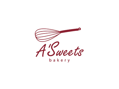 A'Sweets bakery branding logo