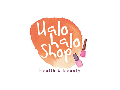 Yalo halo Shop - health & beauty branding logo