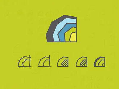 Split Rock Studios Process Icons brand design branding design experience design fabrication icon identity design installation logo pre production vector