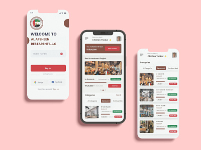 Restaurant Application UI adobe xd application branding design designers designs figma illustration illustrator ui user designer user experience user interface ux