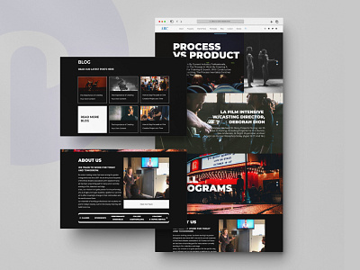 Film Agency Website UI adobe xd agency branding design designers figma film agency graphic design graphics illustration illustrator ui user designer user experience