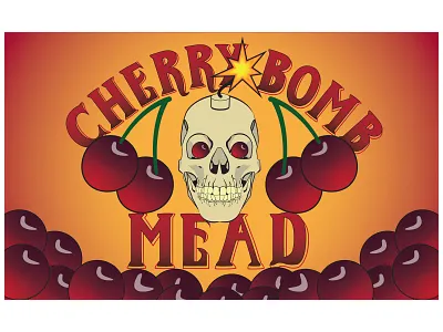 Cherry Bomb Mead Label