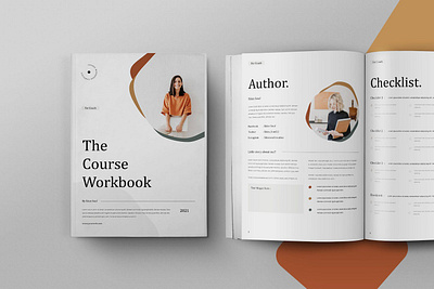 Course Workbook 3d animation catalog clean course design graphic design indesign magazine motion graphics online print printable template webinar workbook