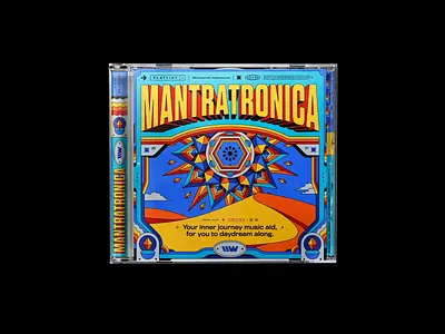 Playlist: MANTRATRONICA 60s 70s album artwork animated cover bashbashwaves compilation desert design dunes illustration logo mandala motion design playlist psychedelia rhox symmetry trip typography vintage