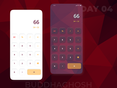 Calculator UI Design | Calc App Design | 004 app design logo ui uiux ux