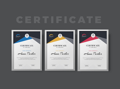 Certificate modern