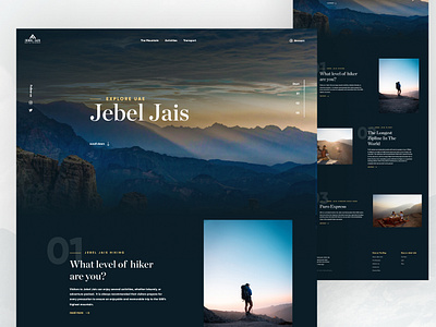 Explore Jebel Jails Mountains in UAE website concept app branding design illustration logo sport track ui ui design uidesign uiux vr web