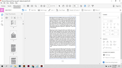 Resize, Formatting Manuscript