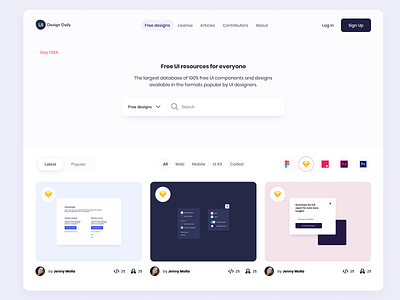 Landing Page UI Design landing page landing page design landing page ui ui ui component ui design ui design daily ux ux design