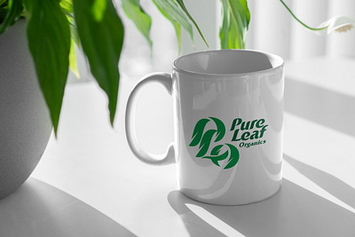Pure Leaf Organics logo elegant