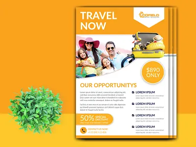 Creative Traveling Flyer Design traveling flyer
