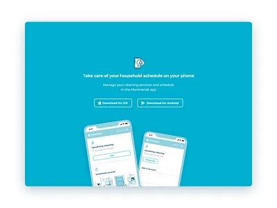MoreHands: App section design digital illustration ui uidesign ux uxdesign web