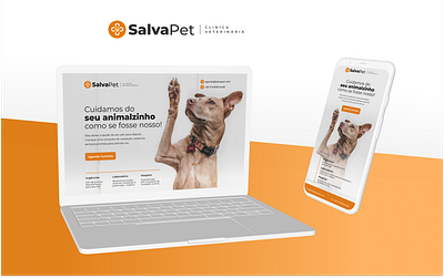 Clínica PetShop app app design corporate logo pet ux