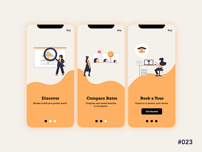 Onboarding - Daily UI 23 daily ui 23 dailyui dailyui23 dailyuichallenge illustration onboarding real estate ui design
