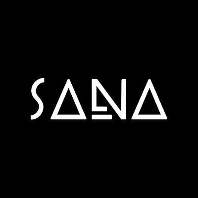 Sana Logo branding design figma font illustration logo monochromatic typeface vector